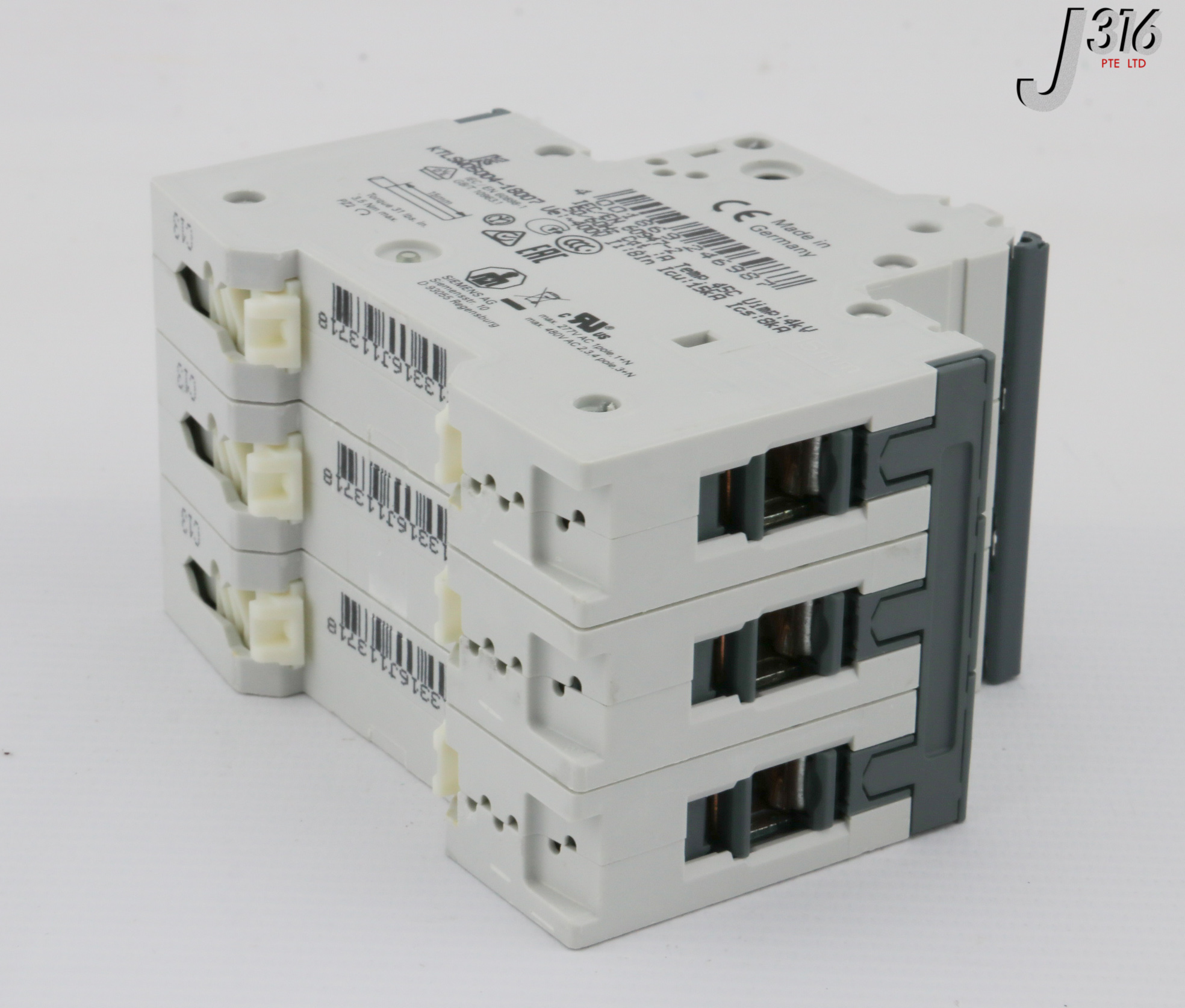 30816 SIEMENS CIRCUIT BREAKER, 3 POLE, 13A, 400V, IEC 60898-1 (NEW